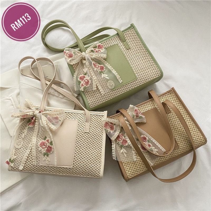 Premium Black & White Check Tote Bag