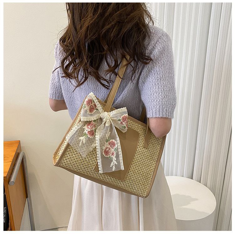 Premium Black & White Check Tote Bag